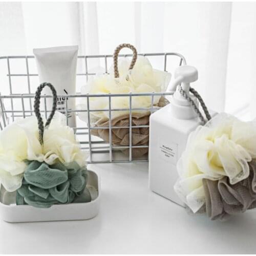 Bath Ball Mesh Cool Flower Bath Towel Body Cleaning Shower Wash Sponge Brush Scrubber High Quality