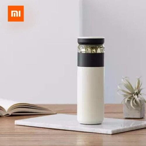 Xiaomi Fun Home NEW Portable Water Vacuum Cup 520ml Outdoor Travel Tea Water Separation Bottle Warm Grade PP Mug Thermos Hot