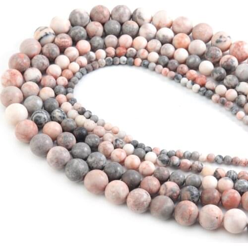 Xinyao Natural Stone Smooth Colorful Picasso Round Beads Red Turquoises 4 6 8 10 12 MM DIY Beads For Jewelry Making