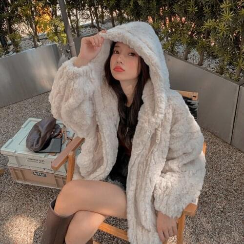 Yipn. igacoyou Pink Fur Coats