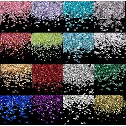 10000pcs/lot 3mm 7Colors Table Crystal Scatter Diamond Acrylic Confetti For Wedding Bridal Show Decoration Diamond Confetti