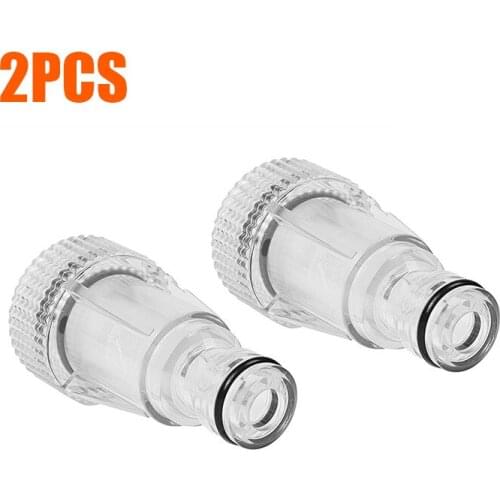 2pcs Car Clean Machine Water Filter With Filter Nets High Pressure Connection For Karcher K2-K7 Pressure Washers