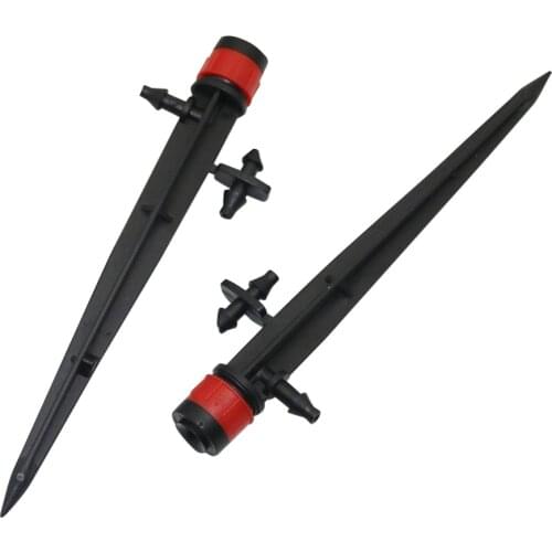 360 degrees Spike Sprinkler Adjustable Garden Sprinkler 13cm Insertion Land Agricultura Orchard Irrigation Dripper 20 Pcs