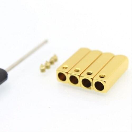 4pcs/1Set) DIY Luxury Screw On Metal Aglet Replacement Shoelaces Metal Tips Mirror Gold Silver Gunmetal Head For Sneakers