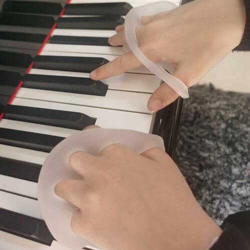 5 Holes Hand Grip Strengthener Finger Stretcher Guitar Piano Strength Trainer Finger Expander Exercise Strength Trainer