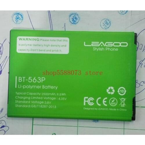 Leagoo M5 plus 3.8V 2500mAh battery BT-563P for Leagoo M5 Plus Smartphone 5.0" MTK6580 Quad Core-free shipping