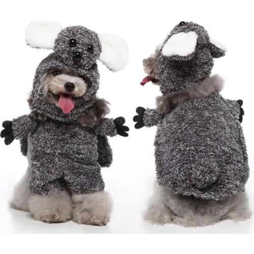 Funny Party Dress Up Accessories Dog Cute Coat Dog Clothes Pet Halloween Cosplay Costumes Raccoon Standing For Puppy Kitten