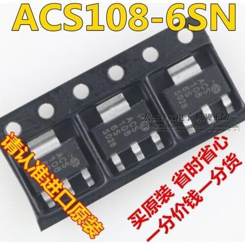 Free Shipping 50pcs ACS108-6SN ACS1086S ACS108 SOT223 100% New Original