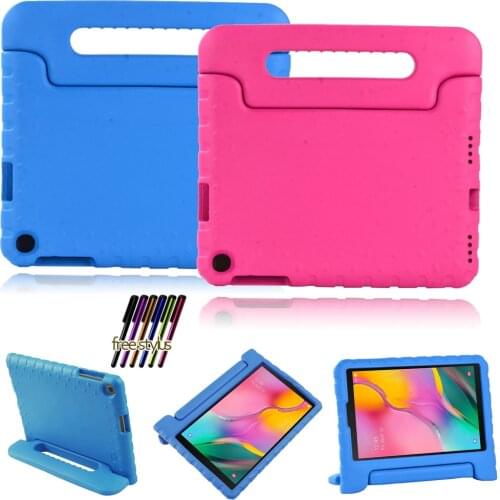 Case For Samsung Galaxy Tab A 10.1 2019 SM-T510 SM-T515 Childs Foam Eva Holder Handle Shockproof Tablet Shield Stand Cover
