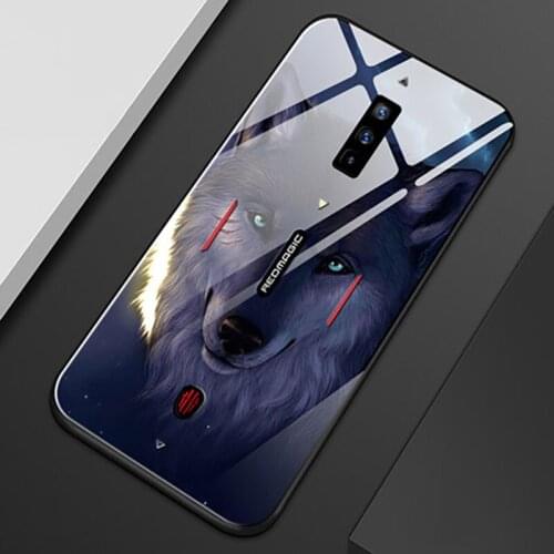 For ZTE Red Magic 6 Pro Case For Nubia Red Magic 6 Soft Tpu Edge Tempered Glass Cover Phone Case + HD Screen Protector Film