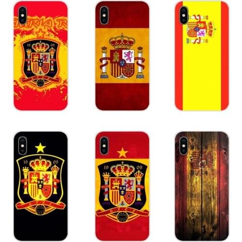 For Huawei G7 G8 P7 P8 P9 P10 P20 P30 Lite Mini Pro P Smart Plus 2017 2018 2019 Cell Phone Shell Covers Retro Vintage Spain Flag
