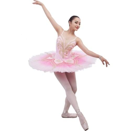 Women/Child Pink Exquisite Classical Pancake Ballet Tutu,Ballerina Professional Dance Performance/Concert Competition Stage Wear
