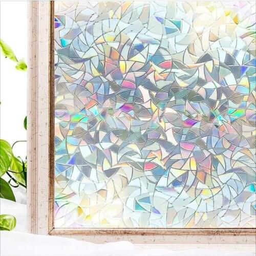 10 Styles Privacy Window Film 3D Window Stickers Glass film frosted grille Ainbow Films Static Decorative Self Adhesive Film
