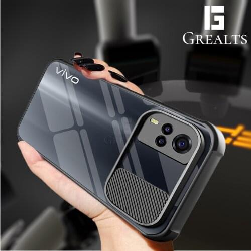 Grealts for Vivo Y31 Y51A Case Transparent Hard Back Switch Window Lens Protection Anti-drop Soft Silicone Ultra-thin Cover