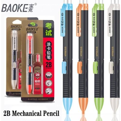 1Pcs Mechanical Pencil Refill 2.0mm 2B Lead Holder Automatic Pencil for School Office Stationery Exams Writing Drawing Supplies