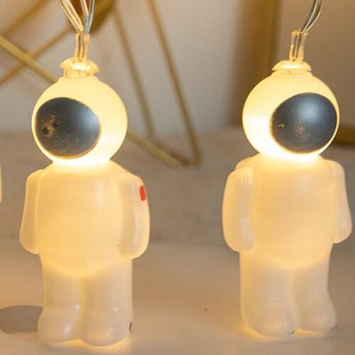 Creative Easter Rabbit String Lights Bunny Astronaut Garland LED Hanging Light Ornaments Holiday Party Outdoor Fairy Lights
