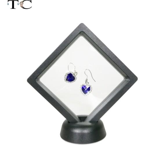 Newest Arrival Multifunctional Jewelry Display 9*9cm Pendant Display Stand Clear Accessories Display PET Box