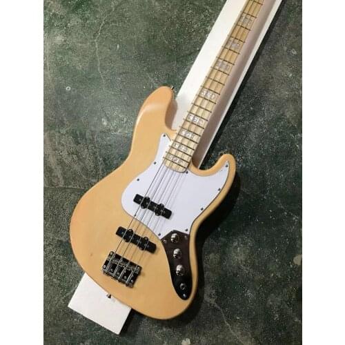 2021 new high quality 4 string Electric Bass wood color Real photos free delivery