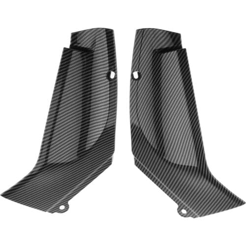 Motorcycle Carbon Fiber Gas Tank Side Trim Cover Panel Fairings for Yamaha R1 1998-2001 Black