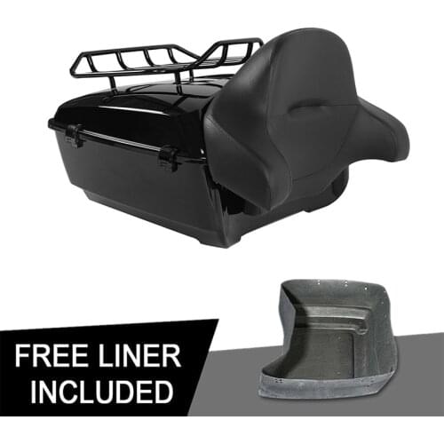 Motorcycle King Pack Trunk Backrest Rack For Harley Tour Pak Road King Road Glide Electra Glide 2014-2020