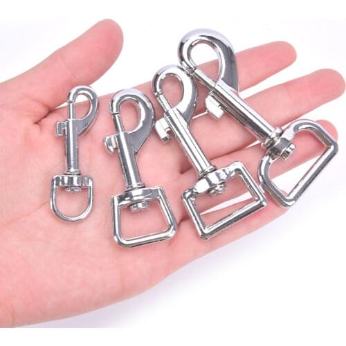 Small Dog Collar Leash Metal Buckle Hardware Sets Durable Cat Lead Straps Swivel Trigger Snap Hook Diy Pet Accessories