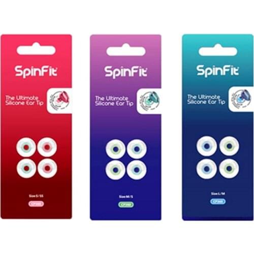 DUNU SpinFit CP360 In-Ear Earphone Patented 360 Degree Free Rotation Ear Tips Silicone Eartip Nozzle Dia CP100 CP800 CP145