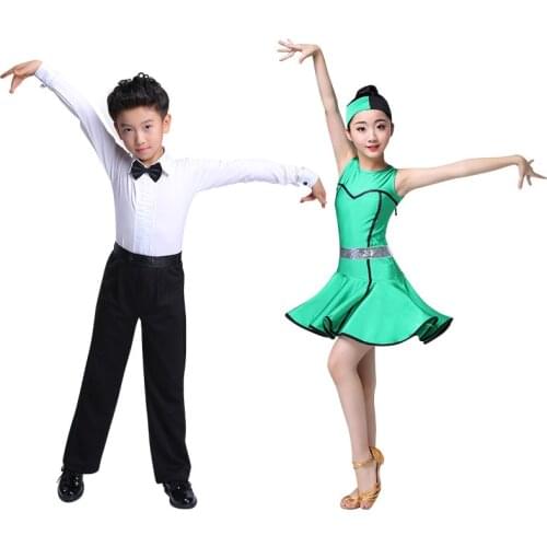 Latin Dance Standard Competition for Boys and Girls Latin Dance Performance Clothes Latin Dance Performance Clothing Dress