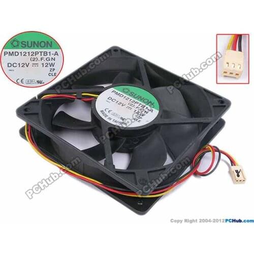 SUNON PMD1212PTB1-A (2).F.GN DC 12V 12W 120x120x25mm Server Cooling Fan