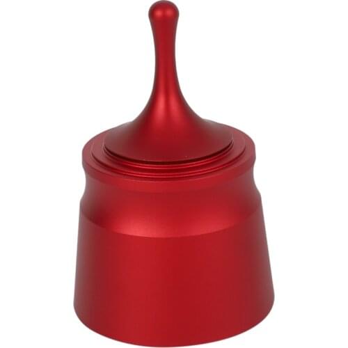 Aluminum Alloy Smart Dosing Ring for Brewing Bowls for 58mm Coffee Tampering Espresso Barista Tool for Coffee Powder-Red