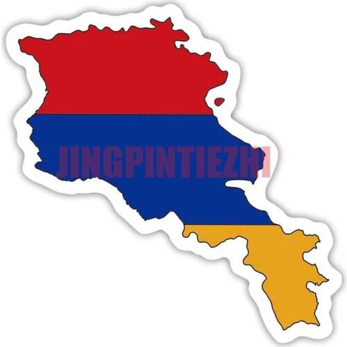 Car Stickers Vinyl Motorcycle Decal Car Window Body Decorative Removable Decal Armenia Flag Personality Car Stickers