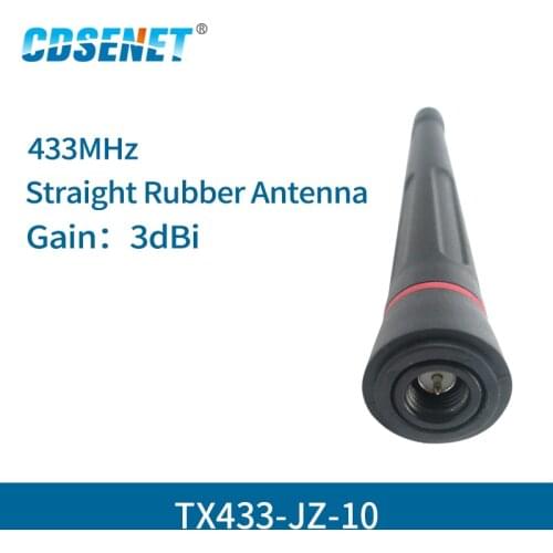 3dBi SMA Male TX433-JZ-10 433MHz Omni Wifi Antenna High Gain Omnidirectional Radio antena