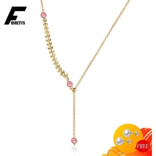 Bali Jelry Trendy Necklace 925 Silver Jewelry Strawberry Quartz Gemstone Pendant Accessories for Women Wedding Engagement Party