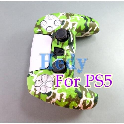 1pcs Water Transfer Printing Silicone Case for PlayStation 5 PS5 Controller Protection Skin for DualSense Gamepad Cover