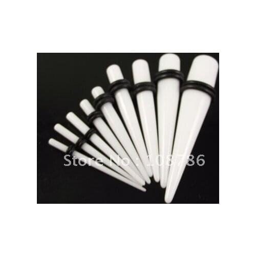 180pcs Free Shipping 9 sizes Wholesale Ear Expander Ear Taper Stretchers Ear Plugs Flesh Tunnel UV Body Jewelry Piercing