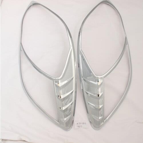 2pcs ABS HEAD LAMP COVER Car Chrome Strips For Toyota Yaris Vitz 2008 2009 2010 2011 Accessories lamps Trim