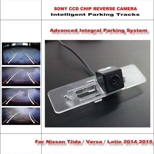 Car Rear Camera For Nissan Tiida/Versa/Latio 2014 2015 Backup Reverse NTSC AUX HD SONY Intelligent Parking Tracks CAM