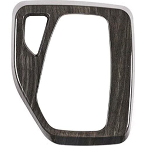 Car ABS Black Wood Grain Gear Shift Panel Cover Trim Decoration for -BMW X1 E84 2010-2013 LHD