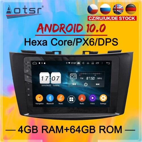 2 Din IPS Screen Android 10 DSP Car Multimedia Player For Suzuki SWIFT 2013 2014 2016 Navigation Audio Radio BT Stereo head unit