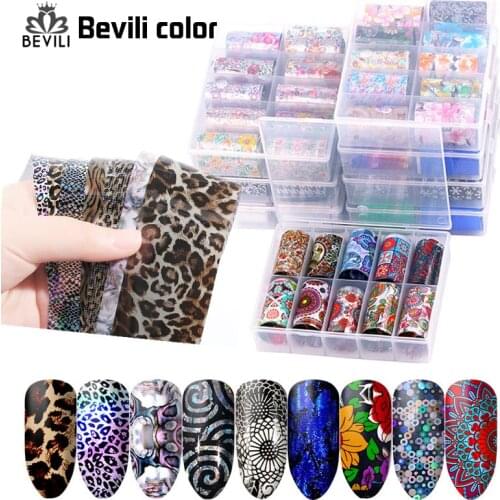 Bevili Color Nail Art Stickers