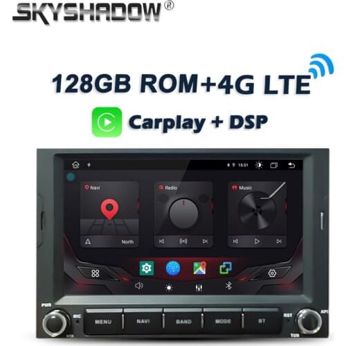 Carplay DSP Android 10.0 4GB+128GB 8Core Car DVD Player GPS WIFI Bluetooth Radio For PEUGEOT 3008 5008 Partner CITROEN Berlingo
