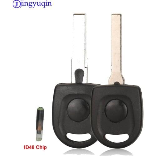 Jingyuqin Uncut Blade HU66 Blade Car Key Blank Case For VW Volkswagen Passat Transponder Key Shell