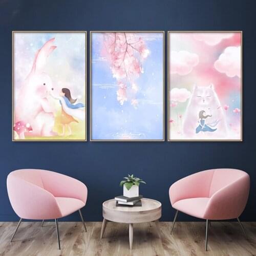 DIY digital painting by digital painting the picture of the unique gift "cat cotton candy" for Christmas and birthday