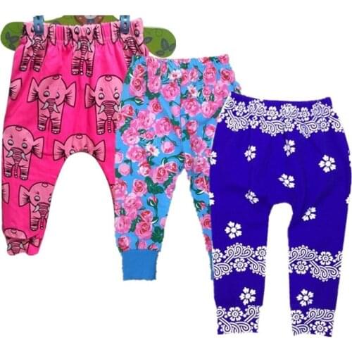Baby Girls Spring Harem Pants Newborn Girl Floral Leggings Kids Cotton Autumn Trousers Infant Girl Long Pants 2021 38