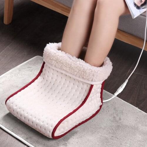 Electric Foot Warmer Heat Cushion Heated Foot Massage with Removable Lining