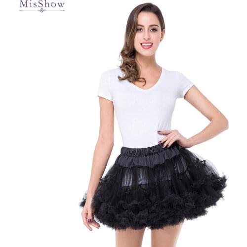 Black Short Tulle Woman Bridal Petticoat Crinoline For Party Skirts Underskirt Rockabilly Tutu Skirt Wedding Accessories New