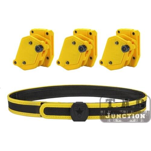 IPSC Magazine Holster + Inner Outer Belt Set USPSA IDPA 1.5" Shooting Competition High Speed Belt 3x Multi-Angle Speed Mag Pouch