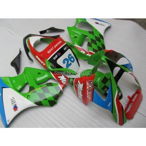 Motorcycle Fairing kit for KAWASAKI Ninja ZX6R 00 01 02 ZX6R 636 2000 2001 2002 Green colorful Fairings set +gifts SL54