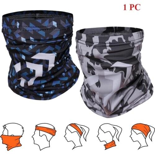 Summer Cycling Banadana Magic Scarf Mask Outdoor Sport Cool Breathable Sunscreen Hiking Running Face Cover Headband