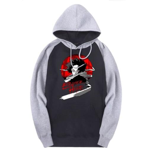 Mans My Hero Academy Raglan Hooded Sweatshirt Fashion Print Pullovers Harajuku Fall Winter Brand Hoodies Male Moletom Masculino