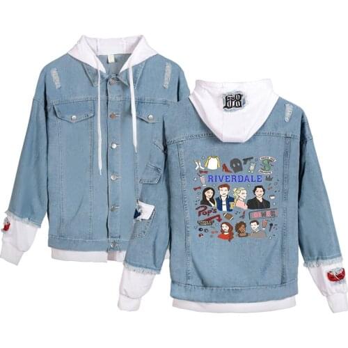 New River Valley Town hoodie jeans Coat Men Women Fashion denim Jacket spring and autumn 2019